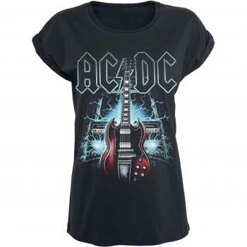 AC/DC Lizenzierte Frauenshirt „High Voltage Guitar“ – 4XL, schwarz