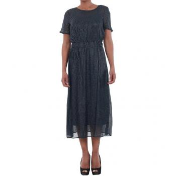 Vestido Vero Moda Talla XS Color Azul Marino 10195121 VMSILVIA Con Puntos Plateados