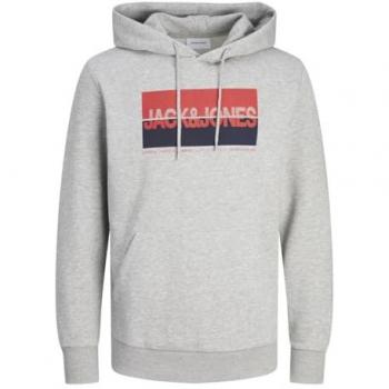 Felpa Jack & Jones Standard Fit Grigio Chiaro