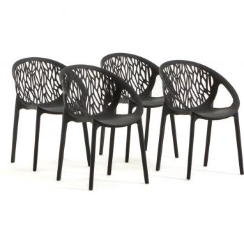 Chaises LARA design contemporain, parfaites pour intérieur et extérieur
