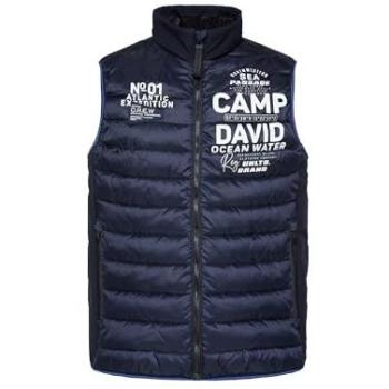 Herren Steppweste CAMP DAVID, Größe 4XL, blau