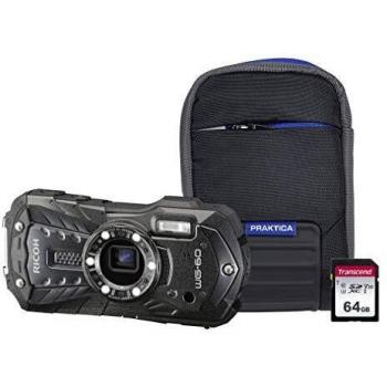 WG‑60 Rugged Black Camera Set: 64 GB SD & Durable Protection Case