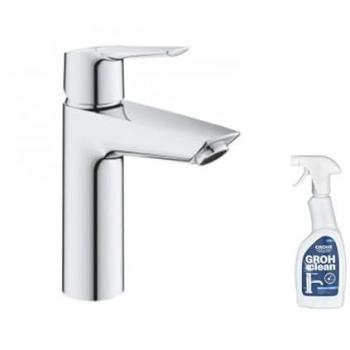 Grifo Lavabo QuickFix Start 2021 Cromo M con Accesorio de Limpieza GrohClean
