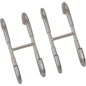 Lightweight Stainless Steel Shower Hooks for Glass