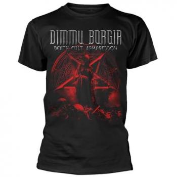 Men’s Black Dimmu Borgir Death Cult Pentagram Tee – S–3XL