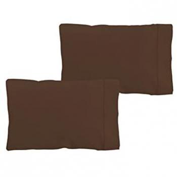 Set de Fundas de Almohada Donegal 70 cm (Cama 135 cm) Marrón