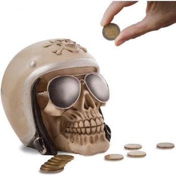 Craniu di ceramica in casco da moto