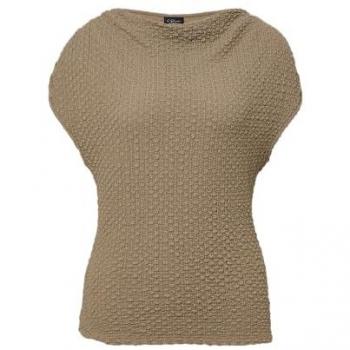 S.Oliver Black Label Damen T-Shirt Taupe, Größe 34