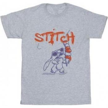 Disney Mens Lilo & Stitch Ice Creams T-Shirt XL grey