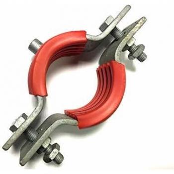 Galvanized Mild Steel Munsen Type Pipe Clip M10 Boss for 100 NB Pipe