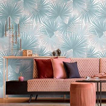 Papel Estilo Turquesa con Motivo de Abeto en Rondas