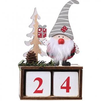 Calendario de Adviento Navideño de Madera