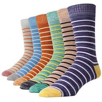 Men's Casual Dress Socks in Bright Colors