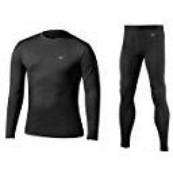 Mizuno Junior Midweight H + B Unterwäsche Schwarz, 11162_23687