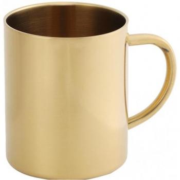 304 Edelstahl Becher Doppelschicht 400mL Kaffee Tasse Anti-Verbrühung Magie