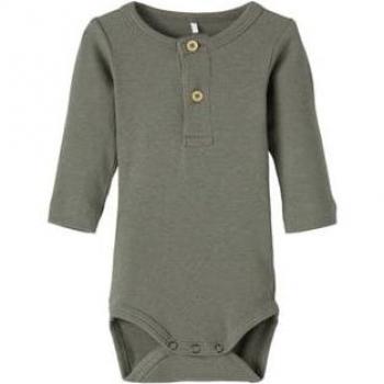 Bequemer Langarmbody NBMKAB in Dusty Olive