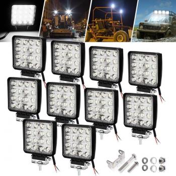 Lumière LED 48 W pour véhicules – Pack 10 phares de travail