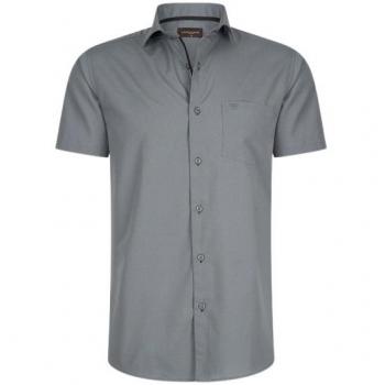 Cappuccino Italia kurze Ärmel Bluse in Antraciet