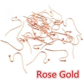 100pcs/lot 21x16mm Earring Clasps and Hooks – Brass Fittings for Jewelry Making