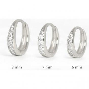 Aros de Plata 925 Canner Minimalis