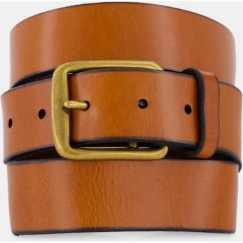 Cinturón marrón de piel para hombre