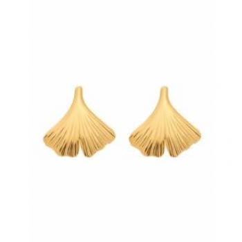 Adelia's Ginkoblatt Ohrstecker aus 585 Gold, Damen