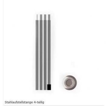 Bent Stahlaufstellstange 4-teilig
