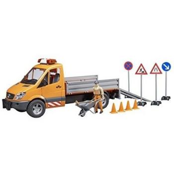 Bruder 2537 Mercedes Benz Sprinter comunale, con Autista e Accessori