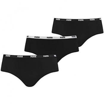 PUMA Damen Panty 3er-Pack Schwarz