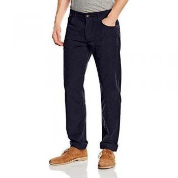 Cortefiel Pantalones de Pana 5 Bolsillos Straight, Hombre, Azul Marino