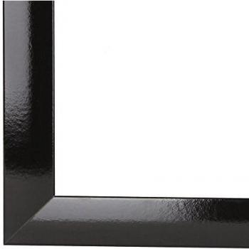 Marco de imagen negro brillante 11x31 cm