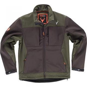 WorkTeam Chaqueta Caza-Pesca SoftShell – Canesús Regulares, Resistente al Agua y Confort Térmico