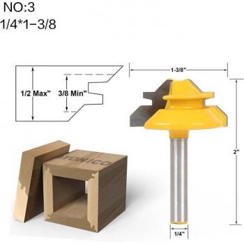 1/4 Inch Shank Small Lock Miter Router Bit