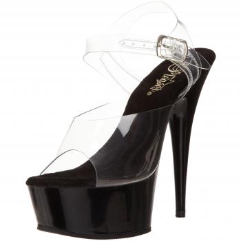 Pleaser Delight 608 Women's Lucite Sandals