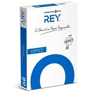REY® OFFICE, papier reprographique, blancheur élevée, 80g, A4, PEFC™, ramette de 500 feuilles