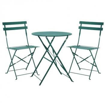 Café Vert Svita – Kit Chaise-Table en Métal