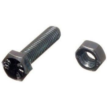 Premium Hex Bolt Set Screw Collection, High Strength 8.8 Grade Steel, M6 x 25mm + Zinc Plated Nuts