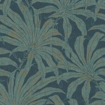 Shiny Turquoise Jungle Pattern