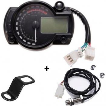 15000rpm Motorcycle Digital Light Speedometer and Tachometer