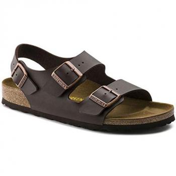 Milano Unisex Birko Flor Marrone Scuro, Calzatura Stretta