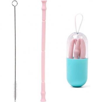 Eco-Friendly Folding Straw with Keyring