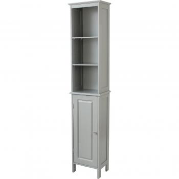 Grey Tall Cabinet with Panelled Bathroom Storage