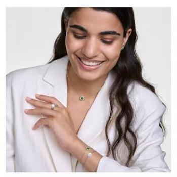 Daniel Wellington Audra Semi‑précieuse 160–185 mm or