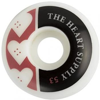 Heart Supply – 99A Skateboard Wheels 4‑Pack, 53 mm, Rot