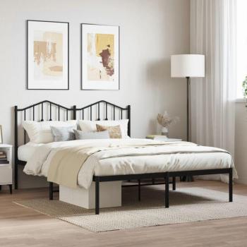 Giroletto 135x190 Maison du’Monde con Testiera di Metallo Nero