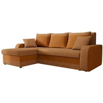 Sofá rinconero con caja de ropa de cama