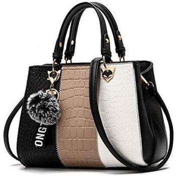 Mochila de hombro para mujer, geométrica y reflectante