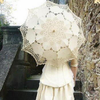 Cotton Lace Bridal Umbrella