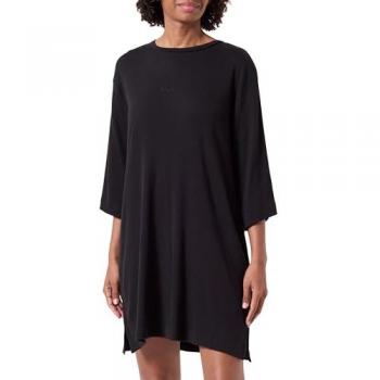 BOSS Nachthemd Betty 50520250 Schwarz Relaxed Fit