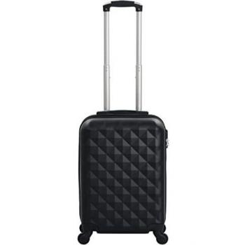 Hard-side Luggage Trolley in Black color by vidaXL made of ABS